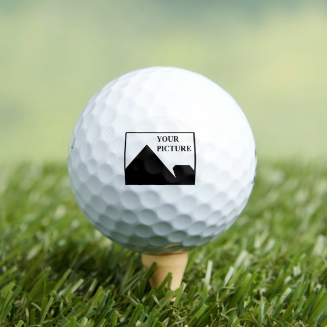 Add Personalized Picture Business Company Name Golf Balls (Insitu Tee)