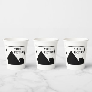 Add Personalized Picture Business Company Name Paper Cups