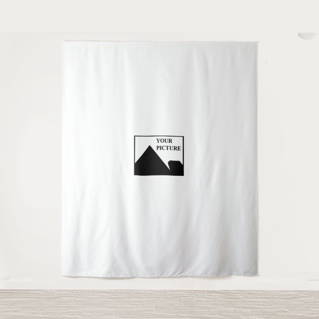 Add Personalized Picture Business Company Name Tapestry (Front)