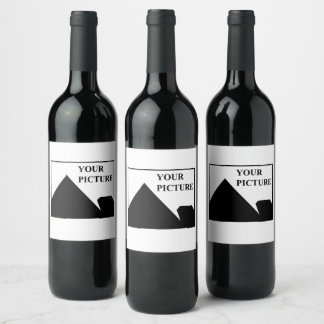Add Personalized Picture Business Company Name Wine Label
