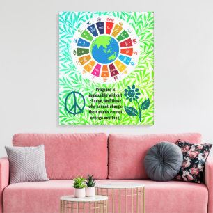 Add Personalized Quote Text Trendy Birthday Gifts Canvas Print