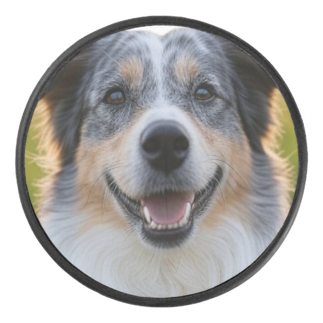 Add Pet Photo Customize Hockey Puck (Front)