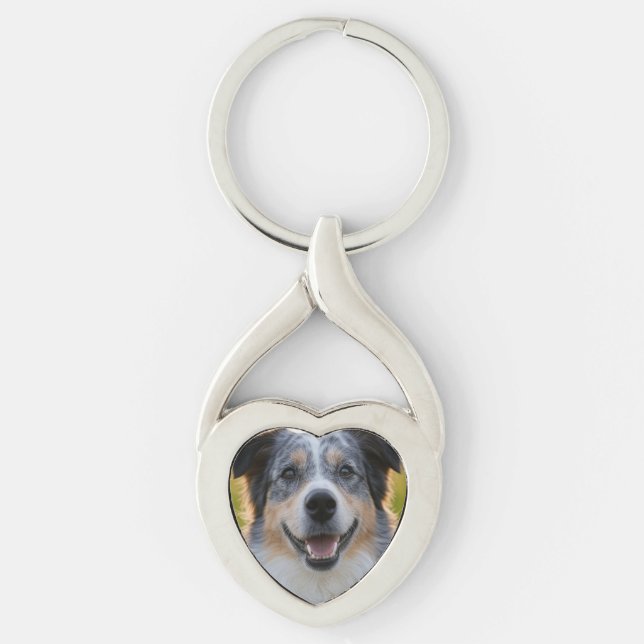 Add Pet Photo Customize Keychain (Front)