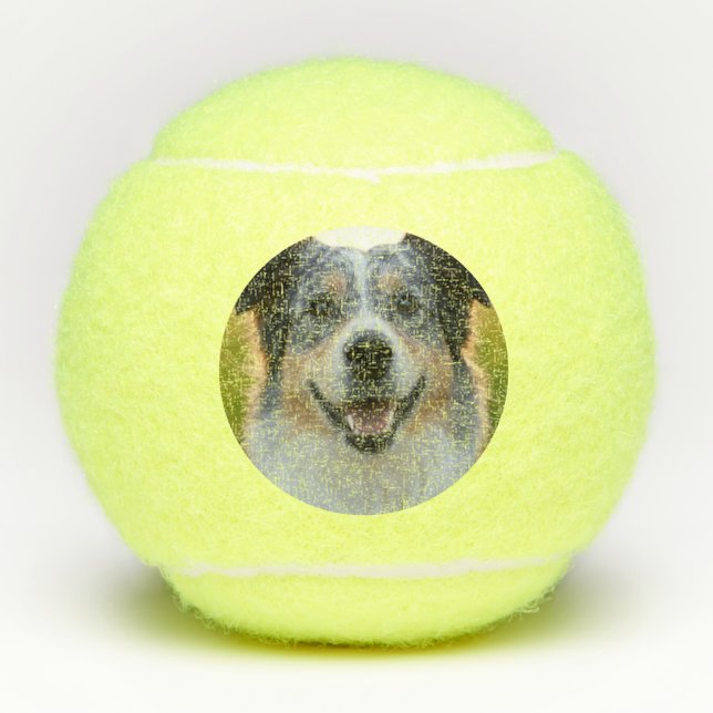 Add Pet Photo Customize Tennis Balls (Front)