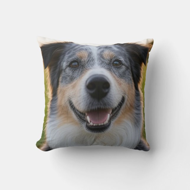 Add Pet Photo Customize Throw Pillow (Front)