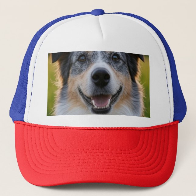 Add Pet Photo Customize Trucker Hat (Front)
