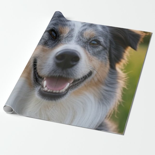 Add Pet Photo Customize Wrapping Paper (Unrolled)