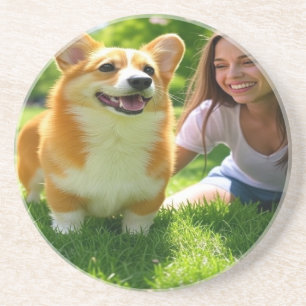 Add Pet Photo Personalize Customize Coaster