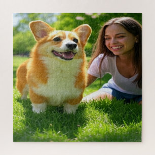 Add Pet Photo Personalize Customize Jigsaw Puzzle