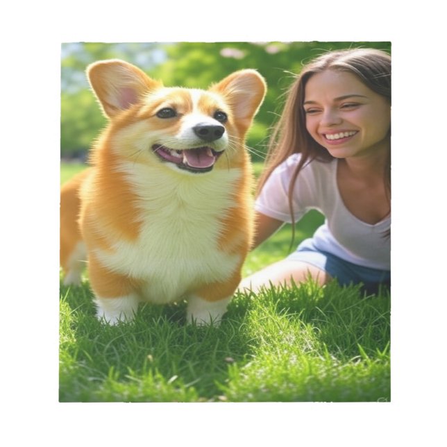 Add Pet Photo Personalize Customize Notepad (Front)