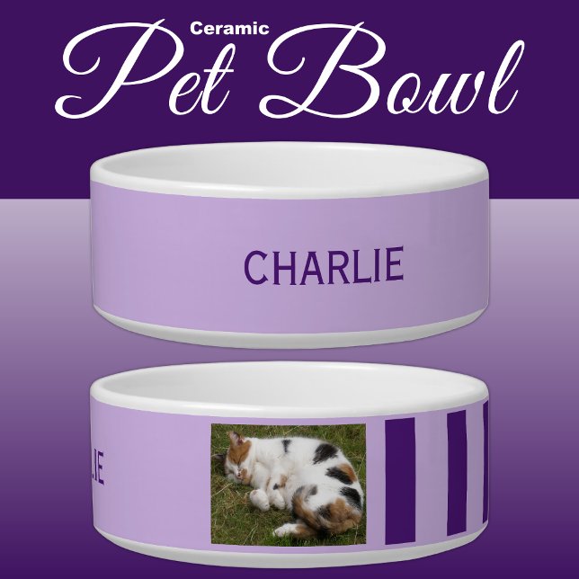 Add photo and name light and dark purple bowl (Creator Uploaded)