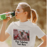 Add Photo and Text Custom T-Shirt<br><div class="desc">Create your own unique appareil gifts, Add Photo and Text on this personalized white t shirt. Easily make your own cool t-shirt design. The personalized t shirt is also avaiable for men and kids, in any colour choice. Perfect for bachelorette party, school event, corporate party, funny jokes and more.</div>
