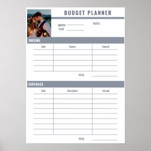 Add Photo Budget Planner  Poster