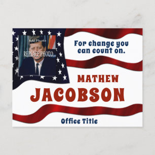 Add Photo   Campaign Political Template Postcard