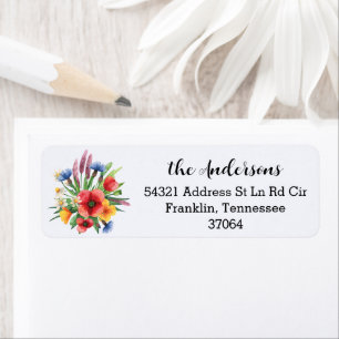 Add Photo, Custom 4-lines Return Address Label