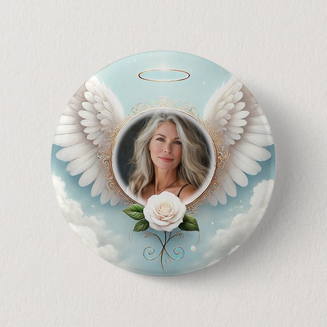 Add Photo Custom Memorial 2 Inch Round Button (Front)
