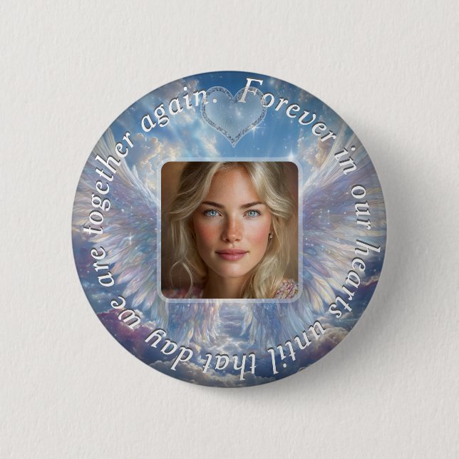 Add Photo Custom Memorial 2 Inch Round Button (Front)