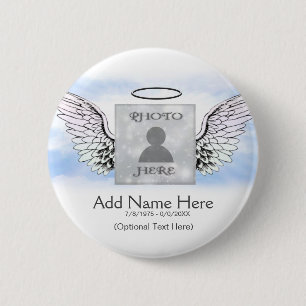 Add Photo Custom Memorial 2 Inch Round Button