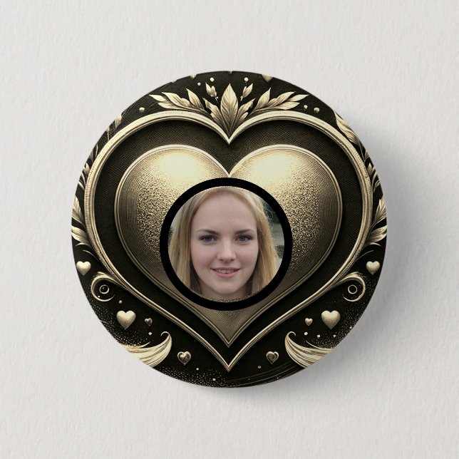 Add Photo Custom Memorial 2 Inch Round Button (Front)
