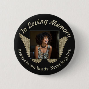 Add Photo Custom  Memorial 2 Inch Round Button