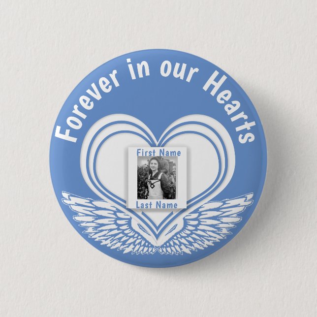 Add Photo Custom Memorial 2 Inch Round Button (Front)