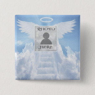 Add Photo Custom Memorial 2 Inch Square Button