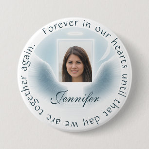 Add Photo Custom Memorial Beautiful Design 3 Inch Round Button