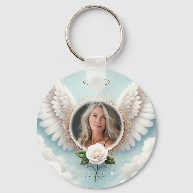 Add Photo Custom Memorial Keychain (Front)