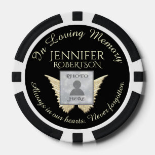 Add Photo Custom  Memorial Poker Chips