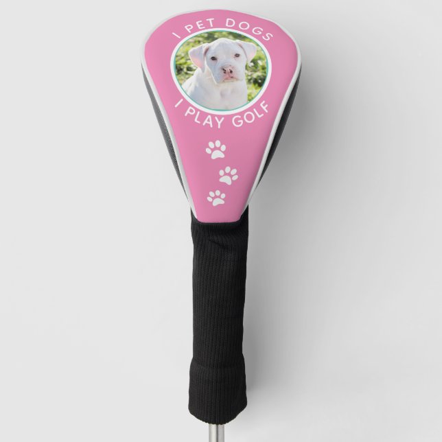 Add Photo Dog Lover Golf Head Cover (Front)
