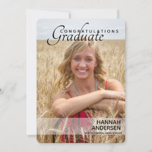 Add Photo Girls Graduation Party Invitations