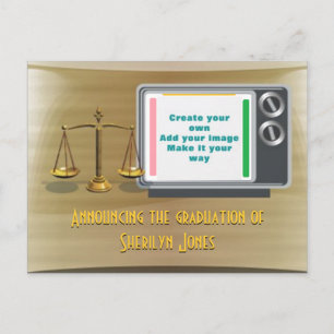 Add photo graduation announcement