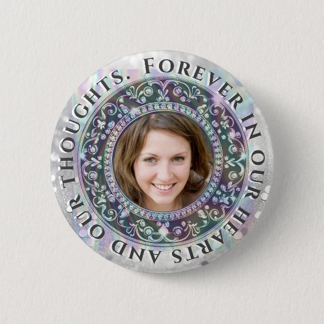 Add Photo Memorial 2 Inch Round Button (Front)