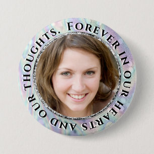 Add Photo Memorial 3 Inch Round Button