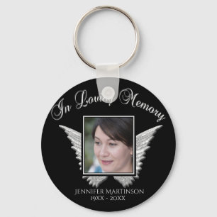 Add Photo Memorial in Loving Memory Keychain