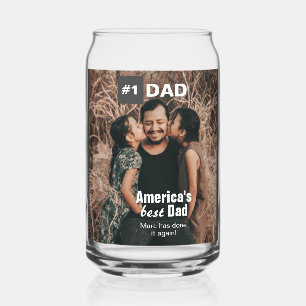 Add Photo Number One Dad  Can Glass