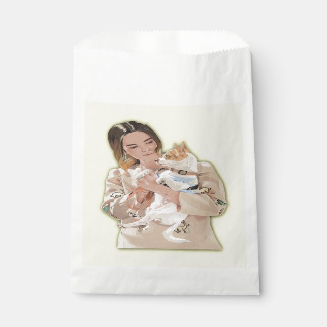 Add Photo Personalize Favour Bag (Front)
