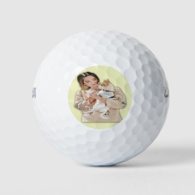 Add Photo Personalize Golf Balls (Front)