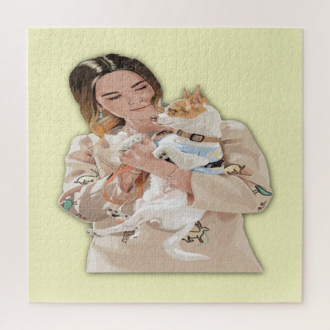 Add Photo Personalize Jigsaw Puzzle (Vertical)