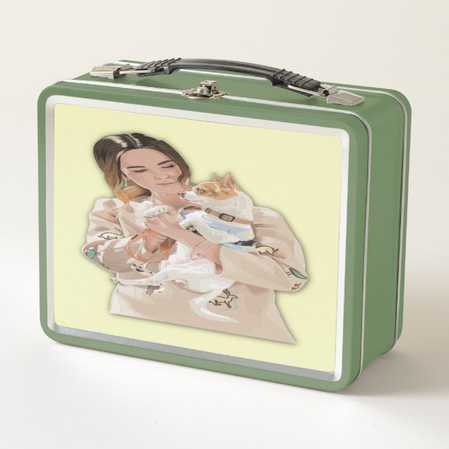Add Photo Personalize Metal Lunch Box (Front)
