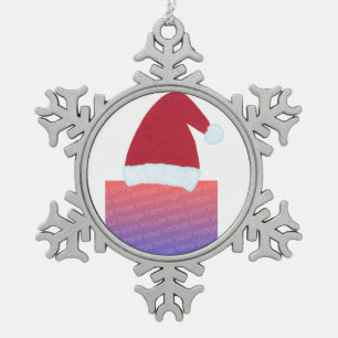 Add Photo Personalized Santa Hat Ornaments