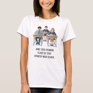 Add Photo Text Make Your Own Class Reunion Custom T-Shirt