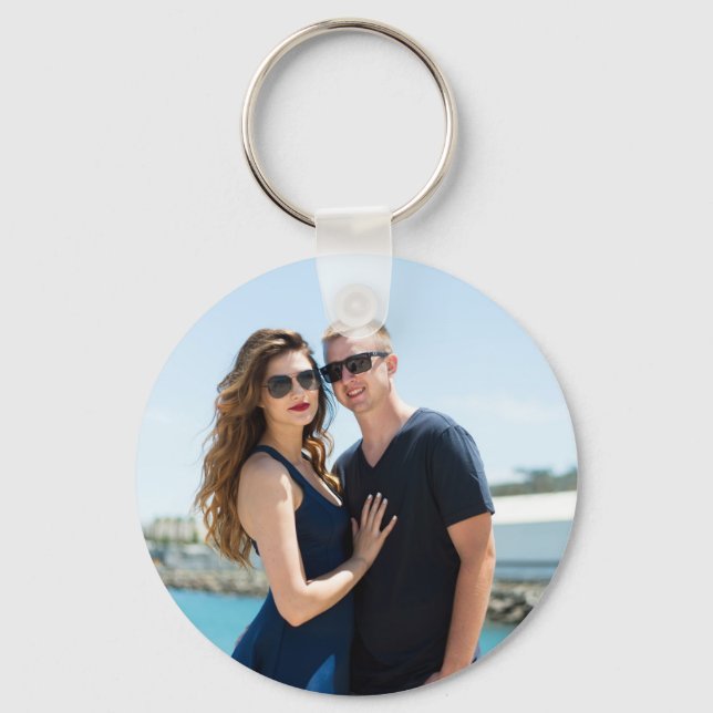 ADD PHOTO TO ROMANTIC TOTE, PERSONALIZE KEY CHAIN (Front)