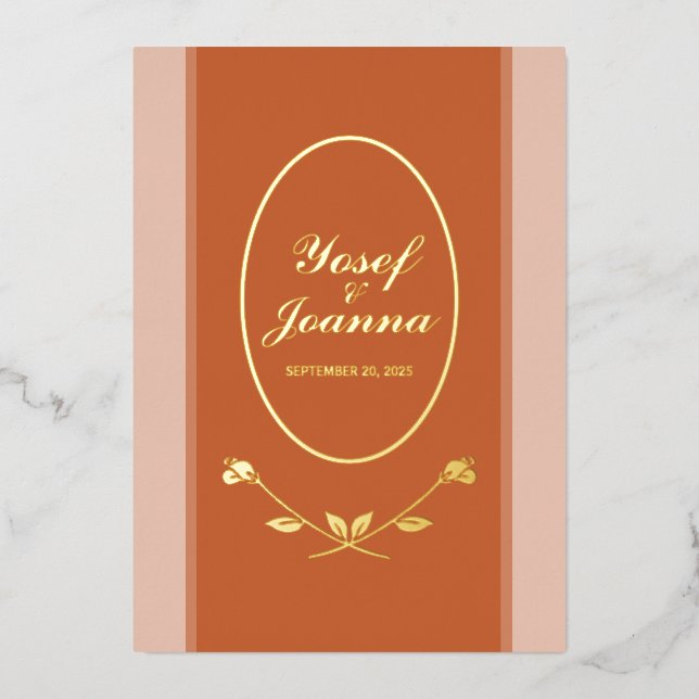 Add Photo Wedding Announcement Card (Front)