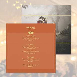 Add Photo Wedding Engagement Flat Menu