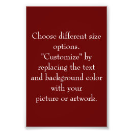 Add Picture or Artwork, Create It Your Way Photo Print