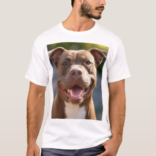 Add Pit Bull Photo Customize T-Shirt