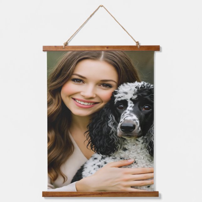 Add Poddle Photo Personalize Customize Hanging Tapestry (Front)