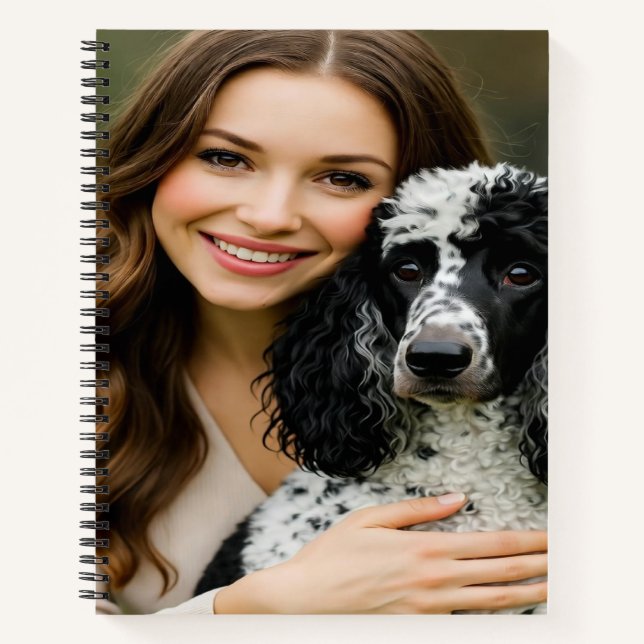 Add Poddle Photo Personalize Customize Notebook (Front)