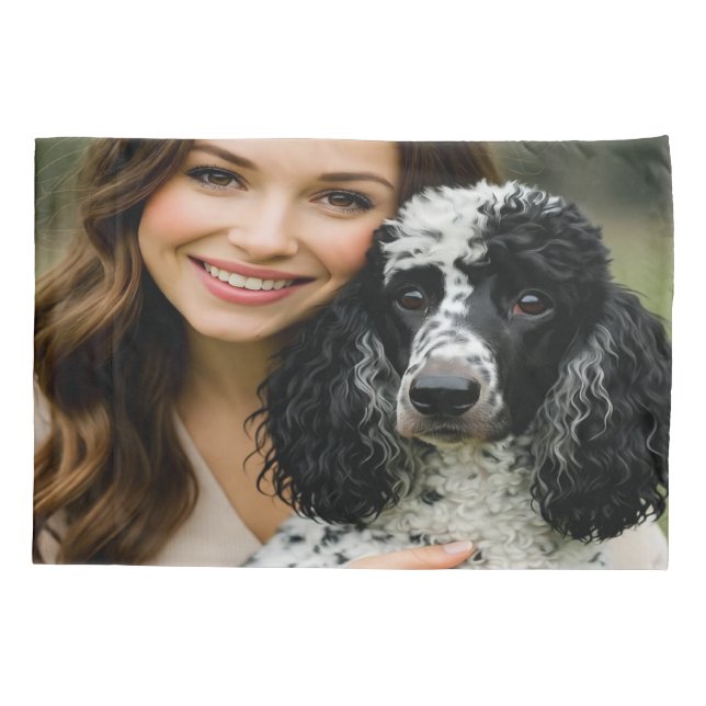 Add Poddle Photo Personalize Customize Pillowcase (Back-Left)